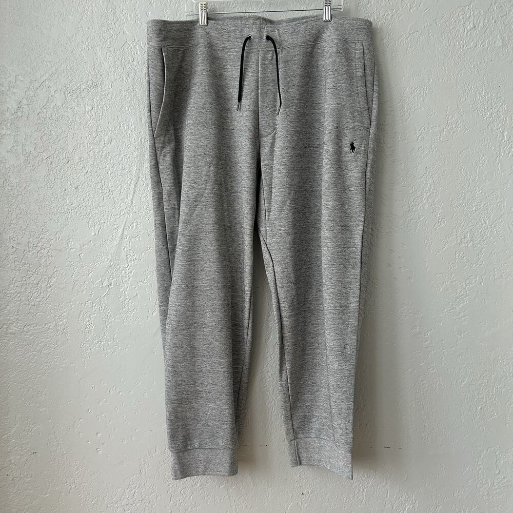POLO Ralph Lauren Joggers Mens 2XB Gray Tapered Sweatpants Classic Athleisure